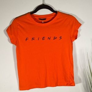 Friends Orange Logo Tee Shirt